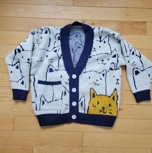 Women's Kawaii Cat Cardigan